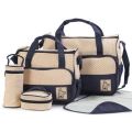 5pc/Set Baby Changing Diaper Nappy Mummy Mother Handbag multifunctional Bags