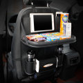 Universal Leather Car Hanging Bag Folding Dining Chair Back Pocket Ipad Holder Storage Container