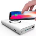 10000mAh Qi Wireless Power Bank & Fast Charging USB LED Portable Battery Charger