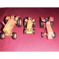 3 X  Die-Cast  Tractor's... ( Renault  /  Vendeuvre  /  Tracto Control Renauld 56 )