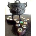 Limited edition. ``95 Rugby World Cup Potjie pot on hardwood stand.