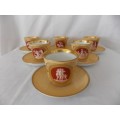 Set of Six Bing and Grondahl Tea Cups and Saucers (RESERVED)