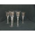 Set of Six Beautiful Champagne Glasses