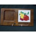 Wooden Cheese Board with Cutting Tile