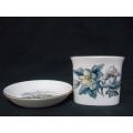 Set of Two Royal Worcester Tea Spoon Bowls and Saucers