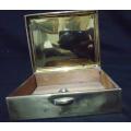 Beautiful Brass and Leather Ring Box