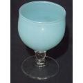 Turquoise Glass Vase