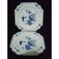 Olde Chelsea Beautiful Set of Two Cake Plates