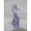 Lovely Lilac Glass Duck Paperweight