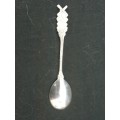 Set of Five Silver Plated Tea Spoons with Windmill decoration