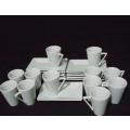 Set of Twelve Starter Plates with Sauce Cups