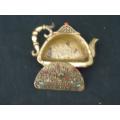 Antique Brass Tea Bag Bowl
