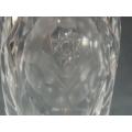 Stunning Cut Crystal Rose Vase