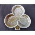 Wade Co Armagh Pottery Clover leaf  pin dish