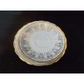 Stunning Chinese Saucer and Small Plate With beautiful Gold Patterns