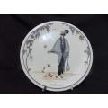 Villeroy and Boch  Luxemborg  Design 1900  Porcelain Plate Hand signed by Artist N.4 Demi Jeuil