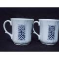 Nexus Design Bone China British made Set of Two Coffee Mugs