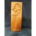 Antique Double-Sided Wood Carving