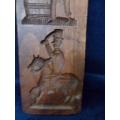 Antique Double-Sided Wood Carving