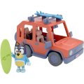 Bluey, 4WD Family Vehicle, with 1 Figure and 2 Surfboards | Customizable Car