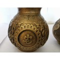 Eastern Chinese A pair of ornaments of copper gourd