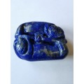 Antique Chinese Late 19th century Lapis carving