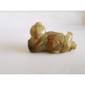 Chinese Ming Dynasty White Jade Little Boy Original Carving