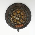 Antique Late 19th century plate from Tibet - Tibetan Divination