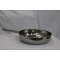CHUKBOK - Heavy Bottom Stainless Steel Induction Ready Cookware 24cm Fry pan + Lid (Display Item)