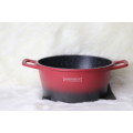 Royalty Line - 28cm Marble Coated Casserole - Black Burgundy (Second hand)