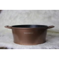 Royalty Line - 28cm Marble Coated Casserole - Copper (Second hand)