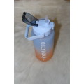 Jack Brown 2L Water Bottle with Motivational Time Markers - Leak Proof - Orange & Blue
