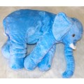 Stuffed Elephant Plush Pillow - Blue
