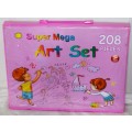 Super mega art set 208 pieces - Pink