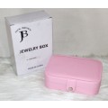 Jack Brown 2-Layer PU Leather Jewellery Display Box with Mirror - Pink