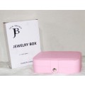 Jack Brown 2-Layer PU Leather Jewellery Display Box with Mirror - Pink