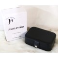Jack Brown 2-Layer PU Leather Jewellery Display Box with Mirror - Black