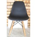 Dining Chairs - Wooden Leg - Four Pack - dark Grey Colour