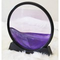 10 inch 3D Deep Sea Moving Sand Art Hour Glass Sandscapes - Purple