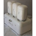 Deluxe Edition Breadbin with 3Pcs Canister Set - Cream