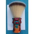 Acrylic Turned Shaving Brush (Tie Dye, 22mm Plisson Synthetic, Fan)