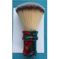 Acrylic Turned Shaving Brush (Tie Dye, 22mm Plisson Synthetic, Fan)