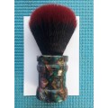 Acrylic Turned Shaving Brush (Abalone, 24mm Synthetic,Blood Knot)