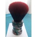 Acrylic Turned Shaving Brush (Abalone, 24mm Synthetic,Blood Knot)