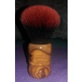 Wood Turned Shaving Brush (Wild Olive, 24mm Blood Knot Synthetic)