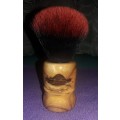 Wood Turned Shaving Brush (Wild Olive, 24mm Blood Knot Synthetic)