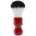 Yaqi Shave Brush Red Zebra (Penguin Synthetic)
