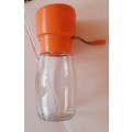 Vintage Orange Plastic Lid Nut Chopper/Grinder