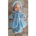 Vintage  Baby Doll Jointed Blue Sleep Eyes Made in Hong Kong - 1960`S