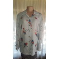 Vintage Powder blue long sleeve shirt/blouse - vintage item
